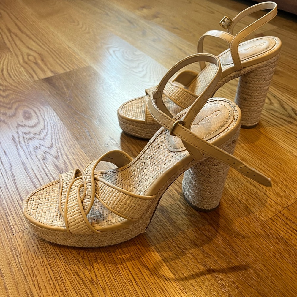 Coach Talina Raffia Sandal